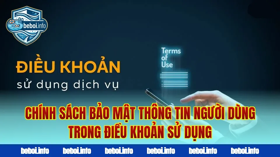 Chính sách bảo mật thông tin người dùng trong điều khoản sử dụng