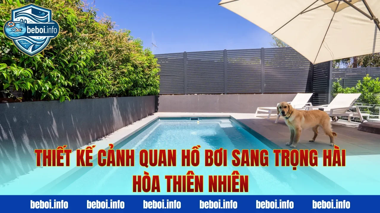 Thiết kế cảnh quan hồ bơi sang trọng hài hòa thiên nhiên